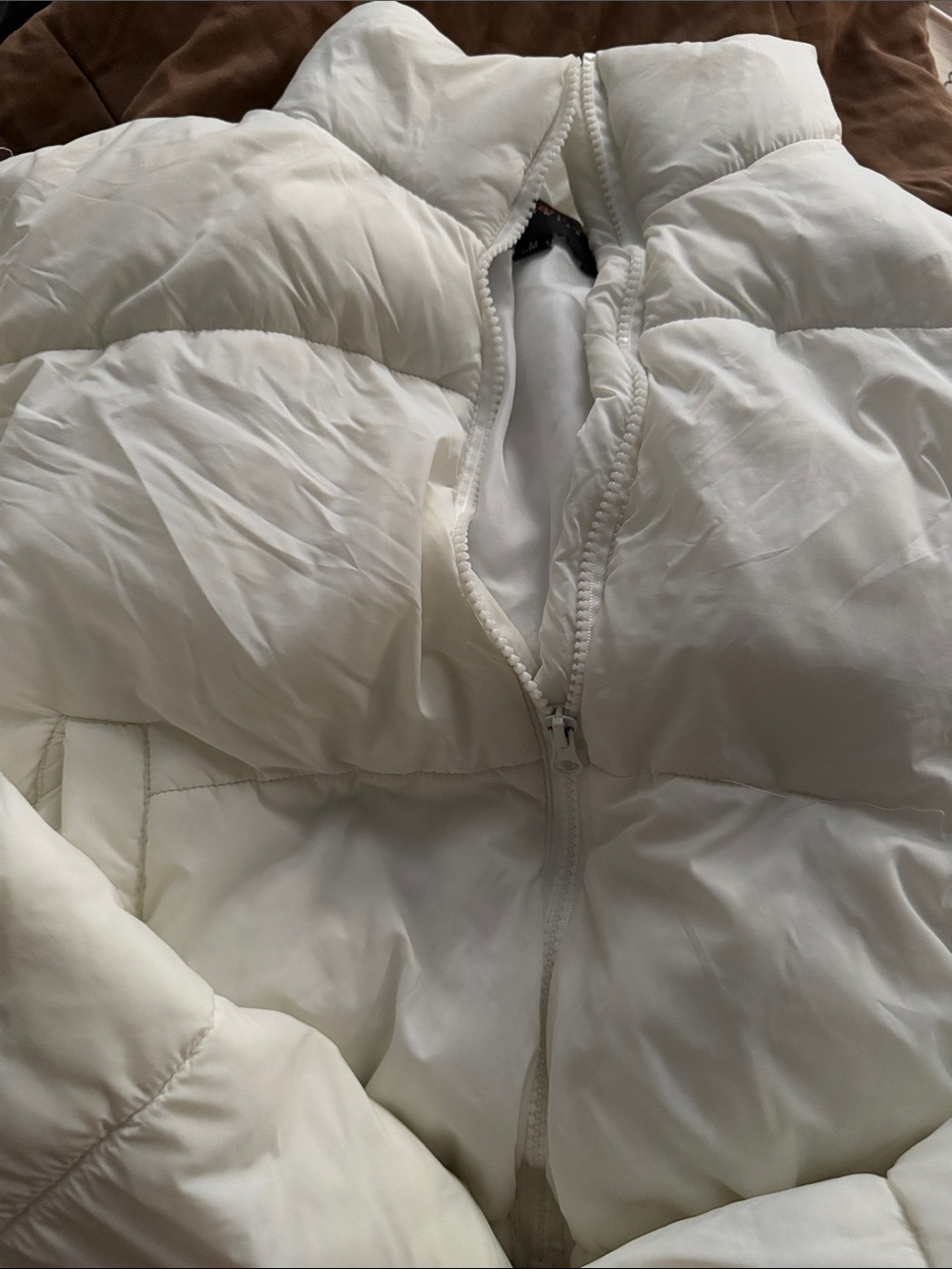 Ambiance White Puffer Jacket